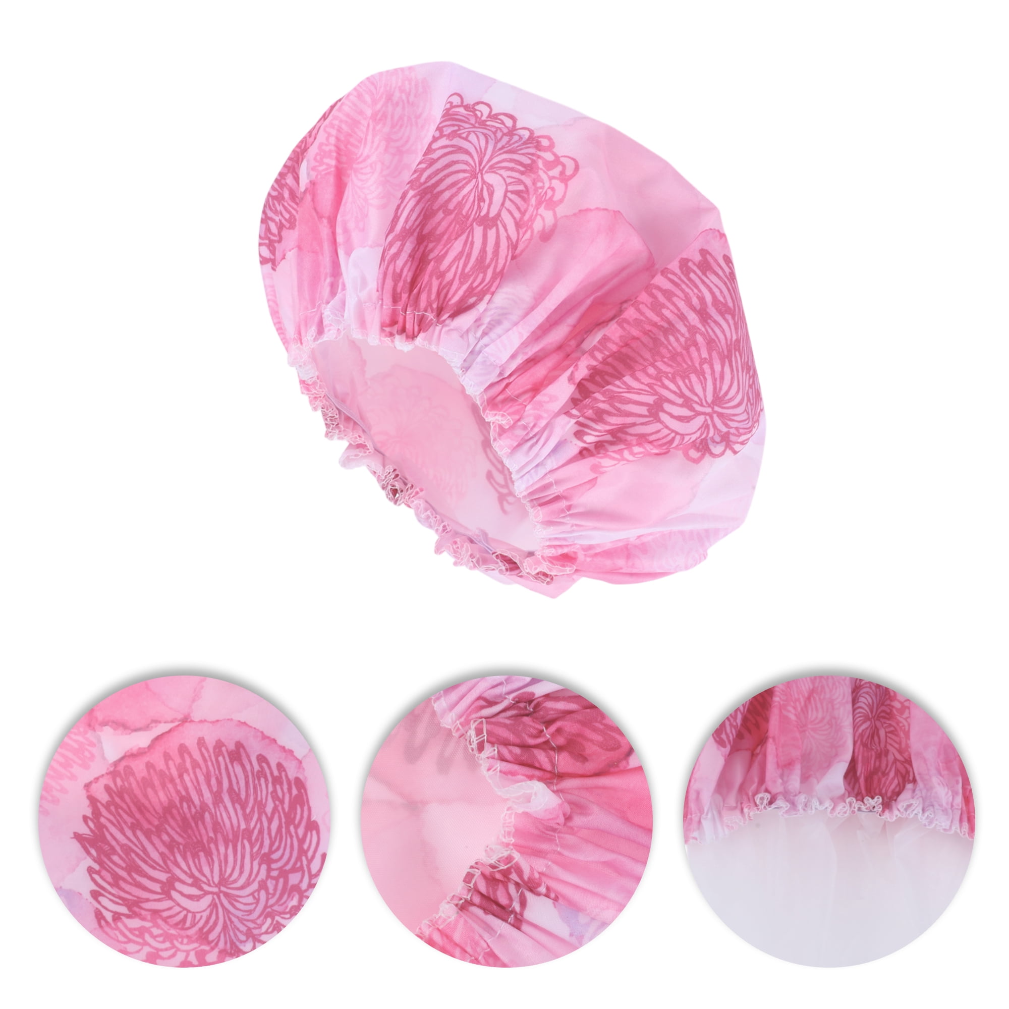 Unique Bargains Reusable Shower Cap 1 Pc Red