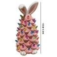 thumbnail image 2 of 2026 Newly Lighted Easter Bunny Resin Tabletop Tree 6 Inches Pre-Lit Rabbit Figurines with Colorful Lamp Beads and Bunny Ear Top Spring Easter Holiday Decor Gifts, 2 of 8