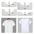 thumbnail image 4 of Camiseta Zulema Regla de Alineación Herramienta Guía 4 Piezas PVC Blanco, 4 of 8