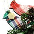 thumbnail image 4 of Martha Stewart Holiday Bird Ornament 4 Piece Set in Red and Green, 4 of 4