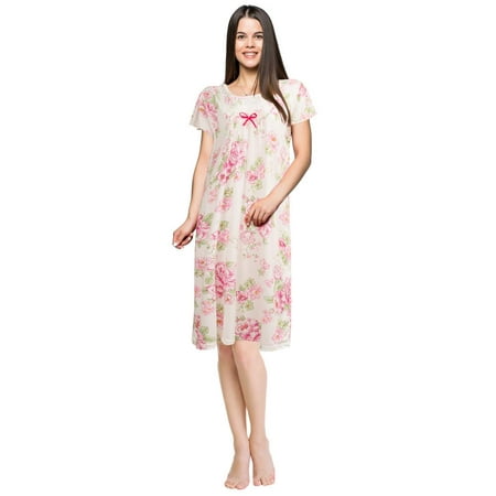 

JEFFRICO Womens Nightgowns Sleepwear Soft Pajama Dress Nightshirts
