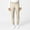 Khaki, variant on Wink W123 Women's Comfort Waist Cargo Jogger Scrub Pant, Eggplant, XL Womens