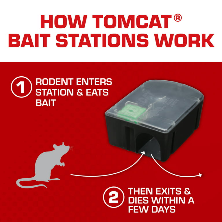 TOMCAT Disposable Bait Station Rat & Mouse Killer (2-Pack) 4388404