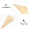 Tersarium 50pcs Disposable Wood Appetizer Cones Ice Cream Cone Cups