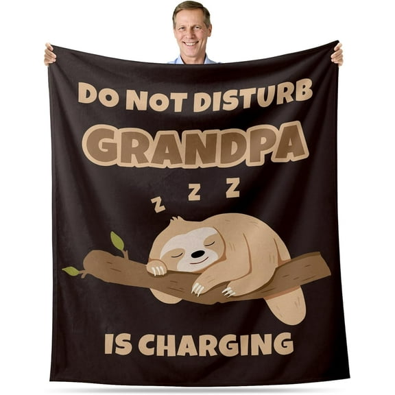 Grandpa Blankets from Grandchildren, Funny Grandpa Gifts from Grandkids, Christmas Blankets for Grandpa, Grandpa Gag Gifts, Grandpa Birthday Gift, Papa Gifts, Throw Blanket for Couch Bed 60x80
