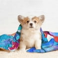thumbnail image 4 of Pofeuu Bright Flowers Print Puppy Blanket,Dog Blankets,Pet Blanket Cozy Cat Blankets for Indoor Cats, Fuzzy Pet Blanket for Kitten Doggy Dog Blankets-Small, 4 of 8
