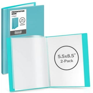 Dunwell Art Portfolio 11x17 Folder - (Dark Silver, 1 Pack), Large Portfolio  Folder for Artwork, Art Folder has 24 Pockets, Display 48 Pages, Artwork  Storage, Presentation Book with Clear Sleeves