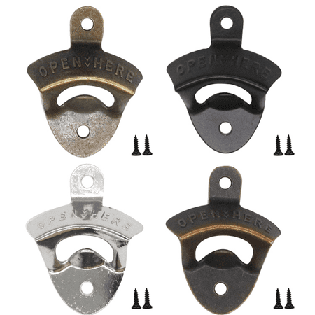 Lot De 8 Ouvre-Bouteilles Muraux SEPWGUMD - Décapsuleur Zinc Vintage Pour Bar, Cuisine & Restaurant