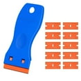 thumbnail image 4 of 3pcs Plastic Razor Blades Scraper Tool,Wall Paint Remover,30 Pcs Durable Plastic Blades Kit No Scratch Car Window Glass Wood Sticker Removal Floor Stove Kitchen Vinyl Adhesive Decal Tape Cleanings, 4 of 9