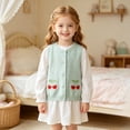 thumbnail image 5 of StSilkitty Cardigan Vest Sweater for Boys Girls Cute Embroidery Sleeveless Button down Knit Waistcoat Lightweight Casual Tops, 5 of 9