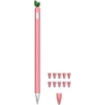 thumbnail image 1 of Funda protectora bonita funda de silicona para Apple Pencil 1ª y 2ª generación soporte de piel con cubierta de punta, 1 of 7