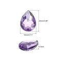 thumbnail image 2 of Uxcell 20PCS Gemas de Acrílico en Forma de Gota con Parte Trasera Plana de 18x25mm, Rhinestones Artificiales para Manualidades DIY, Color Púrpura Claro, 2 of 7