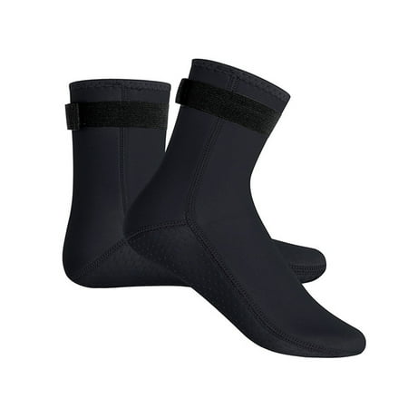 

FU-kuuka 3 Mm Neoprene Socks Diving Socks Neoprene Socks With Fastening Non-Slip Water Sports Swimming Socks For Men And Women For Snorkelling Surfing Sailing Snorkelling Water Sport(Black-M)