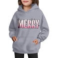 thumbnail image 4 of Sudadera con capucha para niñas y niños, sudadera de manga larga con cuello redondo y estampado de moda, jersey con bolsillo, sudadera de poliéster para niñas, 4 of 8