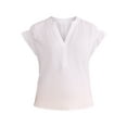 thumbnail image 5 of Time & Tru Women's Ruffle Collar Tank, Sizes XS-XXXL, 5 of 5