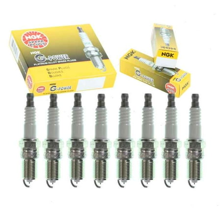 8 pc NGK G-Power Spark Plugs compatible with Chevrolet Avalanche 2500 8.1L V8 2002-2006