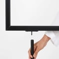 thumbnail image 4 of M&T Displays Metal Oval Info Board Black 18x24 Inches Slide-In Poster Sign Holder 1 Tier Double Sided Floor Standing Pedestal Advertising Display with Backing and Anti-Glare PET Cover, 4 of 14