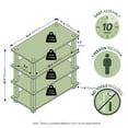 thumbnail image 3 of Furinno TURN-S-TUBE 4-Tier Shoe Rack 11.6x23.6x22.3 White, 3 of 5