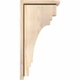 thumbnail image 3 of 7 1/2"W x 12"D x 24"H Pescadero Smooth Corbel w/Backplate, Douglas Fir, 3 of 9