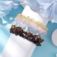 thumbnail image 4 of 12 Constellation Natural Mixed Gemstone Chip Beaded Stretch Bracelets Sets for Women Men Virgo Inner Diameter: 2-1/8 inch(5.5cm) 5pcs/set Diy, 4 of 5