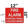 thumbnail image 2 of FIRE ALARM CONTROL PANEL LOCATED INSIDE SIGN- ( Reflective !!! ALUMINUM , 10X12), 2 of 2