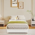 thumbnail image 2 of Garderth Twin Bed Frame,Full Size Low Bed Frame Without Headboard,Thick Fabric Upholstered Platform Bed Queen,King Size Bed Frame With Wood Legs,No Box Spring Needed,Easy Assembly, 2 of 8
