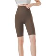 thumbnail image 3 of Gibobby Yoga pants cortos mujer Pantalones de equitación de polainas para mujer Primavera y verano Ropa exterior Pantalones de yoga ajustados(Café,M), 3 of 5