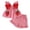 a37-Red, variant on KPOPLK Toddler Baby Girl Outfit Girl Summer Sleeveless Gingham Top Set Elastic Waist Strawberry Print Ruffle Shorts 2Pcs for 3M-5T(6-9 Months,Red)