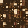 thumbnail image 1 of Ahgly Company Indoor Square Patterned Light Brown Area Rugs, 8' Square, 1 of 6