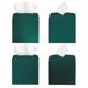 thumbnail image 2 of Balery Dark teal green Porta Pañuelos de Cuero con Estampado – Funda Moderna Cuadrada para Caja de Pañuelos, Dispensador 5x5x5'', 2 of 7