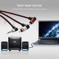 thumbnail image 2 of Cable adaptador estéreo de 3,5mm macho a 2 RCA macho, accesorios, Cable de Audio AUX Line, 2 of 9