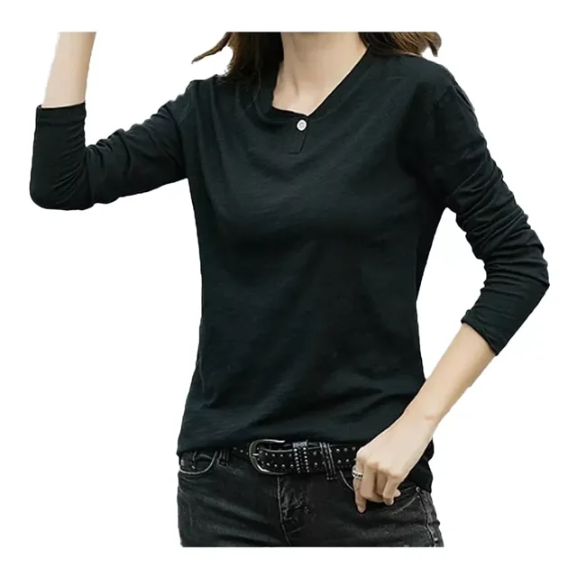 Camiseta Manga Larga Comfort Fit Lycra Mujer