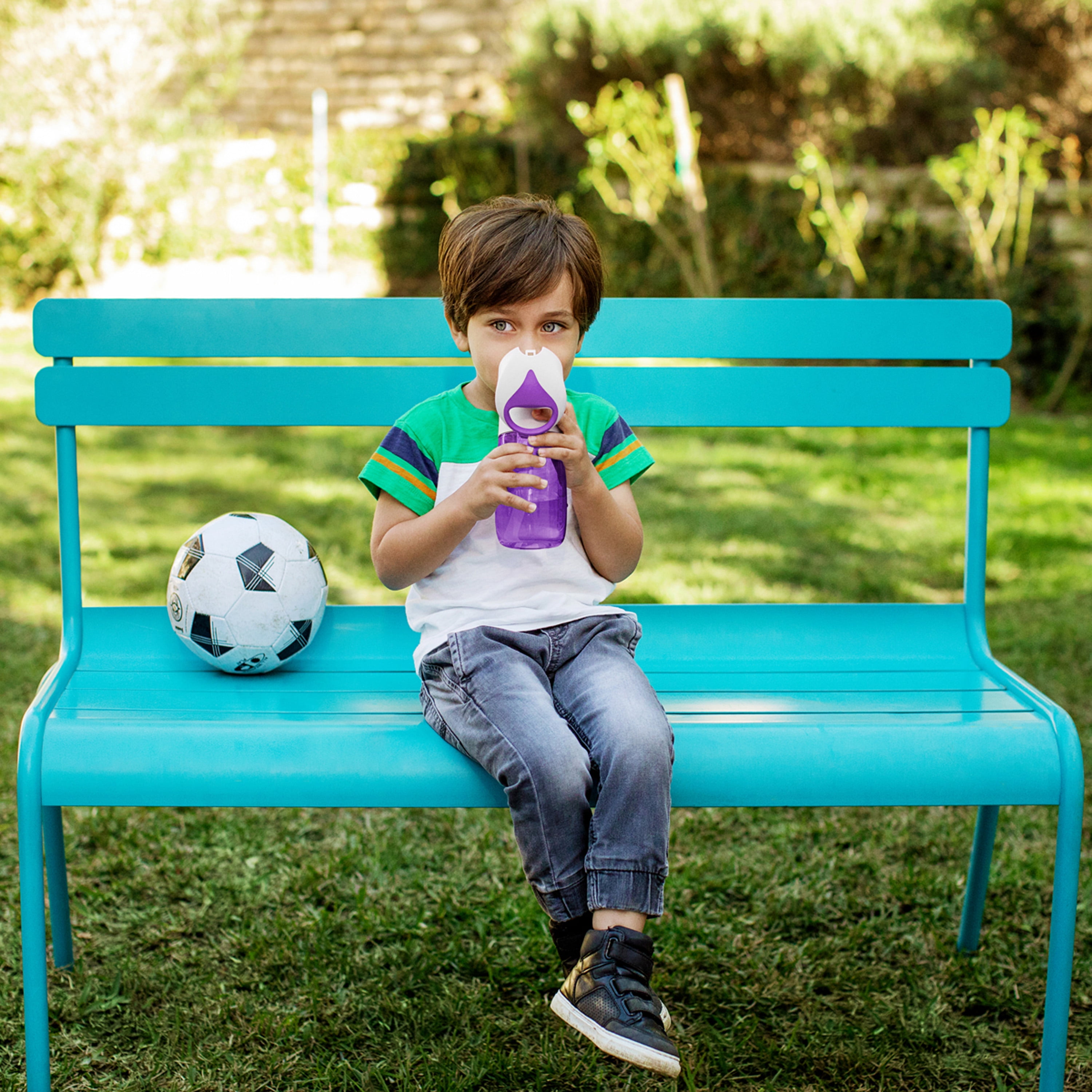 Munchkin® Flip & Go™ Toddler Sippy Cup with Straw, 12 oz, Ultra Durable Tritan Material, Purple, Unisex