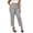 Gray, variant on Stamzod Plus Size Pants for Women Cropped Work Trousers High-Waisted Button Straight Leg Dress Pants with Pockets Business Casual Outfits Gray L
