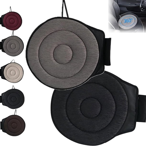 Cojín de asiento giratorio 360 para coche, beneficioso cojín de asiento giratorio 360, almohadilla de asiento de coche de espuma viscoelástica giratoria portátil, cojín de asiento giratorio 360 grados