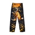 thumbnail image 3 of Lsque Golden Koi And Treasure Print Men's Pajama Pants, Lounge Pant - Comfortable Home Wear,Elastic Waistband, Stylish Design-Large, 3 of 9