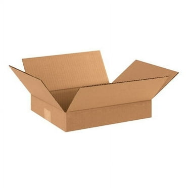 ShippingSuppliesByMail Flat Corrugated Boxes ECT-32, 13 x 11 x 2", 25/Case