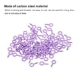 thumbnail image 4 of 300 Pack Small Screw Eye Hooks Mini Eyelets Screws, 5x10x1.2mm, Purple, 4 of 5
