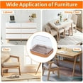 thumbnail image 7 of 16 PCS Rectangle Clear Silicone Chair Leg Floor Protectors with Felt, Rectangle Chair Leg Caps, Chair Leg Covers Cups for Chair Table Desk, Anti- Scratches and No Noise, Fit L :1.3-1.7", W: 0.6-0.9", 7 of 7