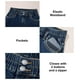 thumbnail image 4 of Jeans Astylish para mujer, cintura alta, pierna ancha, talla 4, 4 of 6