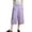 #04 Purple 【Mix & Match: Stock Up on Your Favorite Colors】, variant on Women's Cotton Blend Culottes Elastic Waist Wide Leg Summer Pants, Loose Casual Trousers with Functional Pockets, Solid Color Pull-On Style for Daily Wear & | TruBelle,Beige L