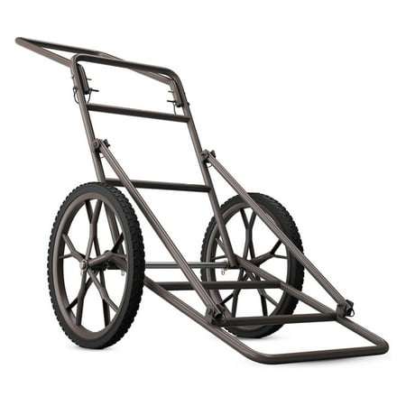 Folding Deer Cart 500 lbs Heavy Duty Game Cart with 17 Rubber Wheels Utility Gear Dolly Cart for Game