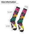 thumbnail image 2 of Logiee Colorful Pug Print Gift Stocking Stuffers,Adult Stockings,Novelty Socks,Funny Socks Birthday Running Walking Sleeping, 2 of 6