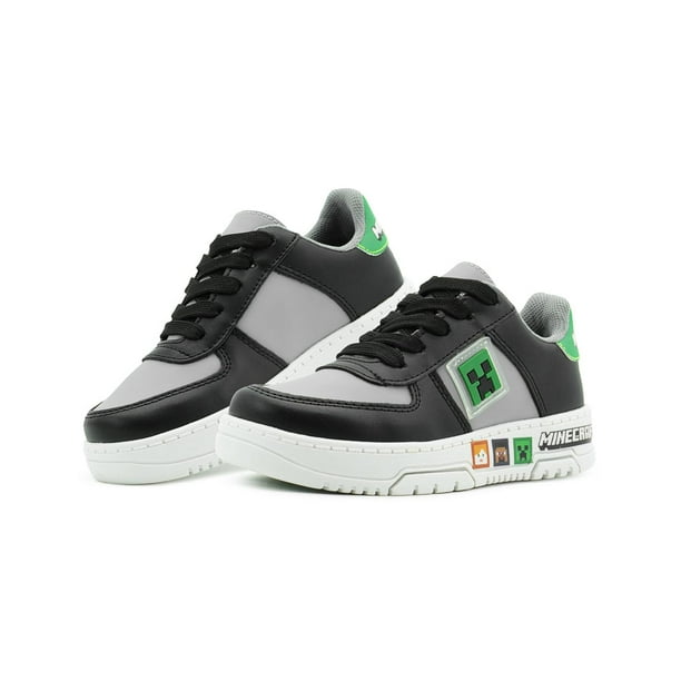 Yuyin Niño Tenis Negro Antiderrapante Minecraft Casuales negro 22