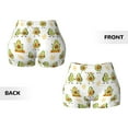 thumbnail image 5 of Kdxio Lovely Avocado Print Workout Shorts for Women Seamless Soft Smooth Gym Yoga Scrunch Active Shorts, 5 of 9