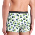 thumbnail image 4 of Men's Boxer Briefs, funny Blueberry design Soft Comfy Mens Underwear Boxer Briefs Breathable With Widen Waist, 4 of 7