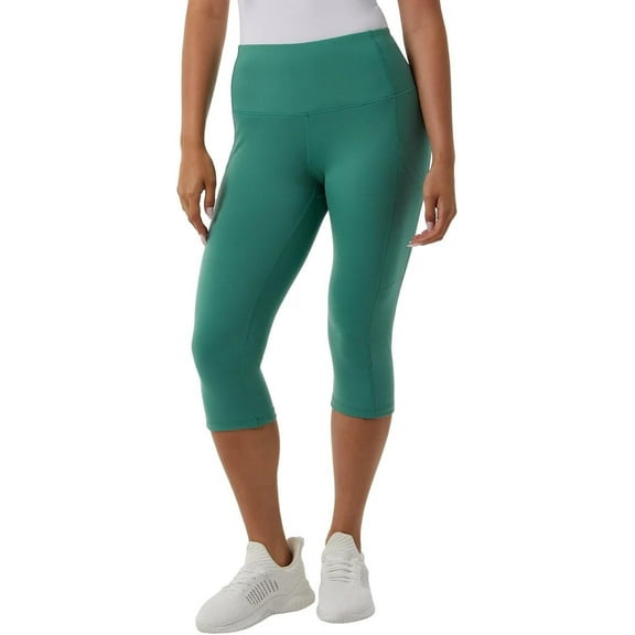 32 Degrees Women Cropped Tight Legging, Green, X-Large