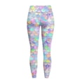 thumbnail image 6 of Renewold Mermaid Scales Colorful Yoga Pants with Pockets for Women High Waisted Workout Yoga Pants Tummy Control Buttery Soft Compression Pants Sportswear Non See-Through, L, 6 of 8