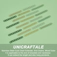thumbnail image 5 of 1box 100pcs 5 colors 304 Stainless Steel Curb Chains Extender End Chains Mixed color 25mm Link: 4x3x0.5mm 20pcs/color, 5 of 7
