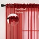 thumbnail image 3 of Cortina MIULEE Transparente Roja 137x244 cm 2 Paños, 3 of 7